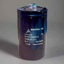EPCOS SIKOREL - 22,000uF 63V LL 105C° - Low ESR ESL - High End - B41550-E8229-Q