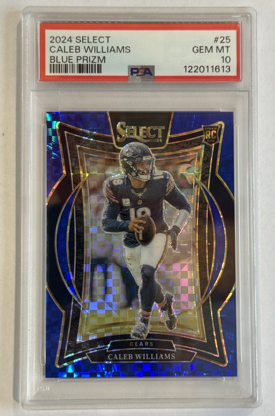 Caleb Williams Panini Select #25 Blue