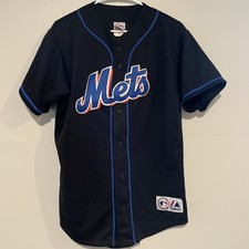 Majestic Genuine Merchandise Mets Beltran Jersey Sz M EUC Stitched Made In USA