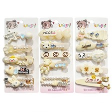 15 piece set of girls' and ladies' hair clips, sweet and fashionable hair cli...