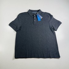 Nautica Soft Touch Polo Shirt Dark Gray Short Sleeve Men  s Size Medium Brand New