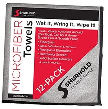 Glass  Mirror Microfiber Towels - 12-Pack
