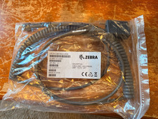 NEW Zebra Print  CBA-R03-C12PAR Coiled Cable - DB9F Female Serial - 12ft