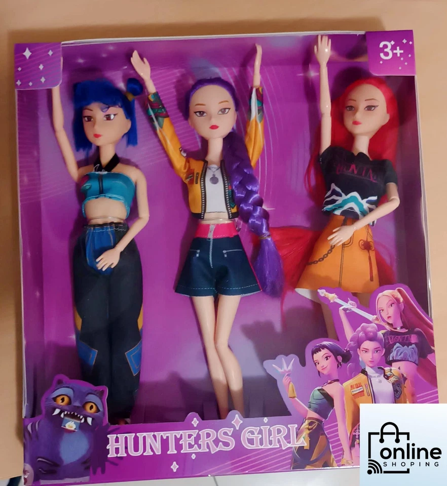 Cosplay Kpop Demon Hunters Bambole, K Pop Figure Giocattoli da Collezione - Immagine 2 di 4