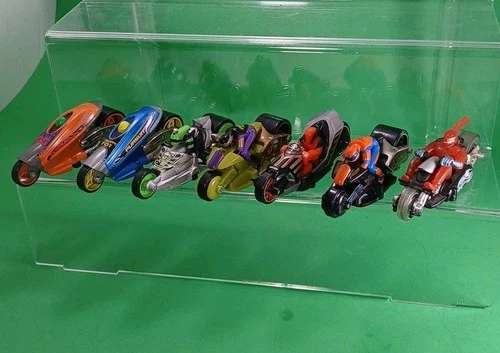 Lot Of 7 Vintage 2003 2004 Mattel Hot Wheels Thunder Cycles Cars Motorcycles