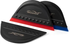 Window Tint Squeegee Black Small Scraper for Vinyl PPF Tools, 3 PCS Different Ha