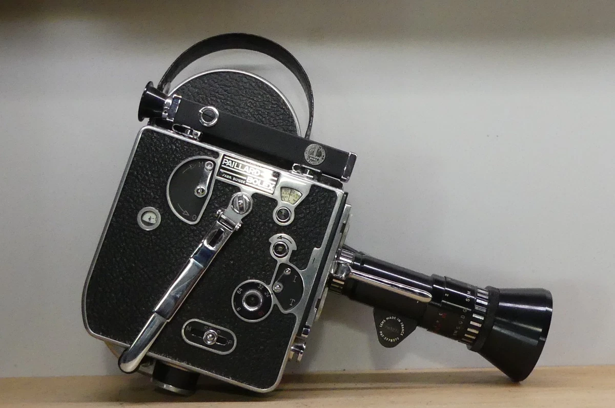 Caméra Vintage Paillard Bolex C8 Cinor 12.5-36mm - Pour Pièces Ou Réparation