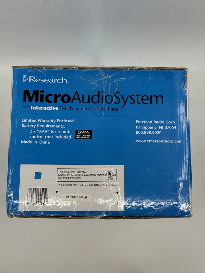 Brand New Emerson Research Micro Audio System ES2 Touch Screen AM/FM/CD Radio - Image 2 of 2