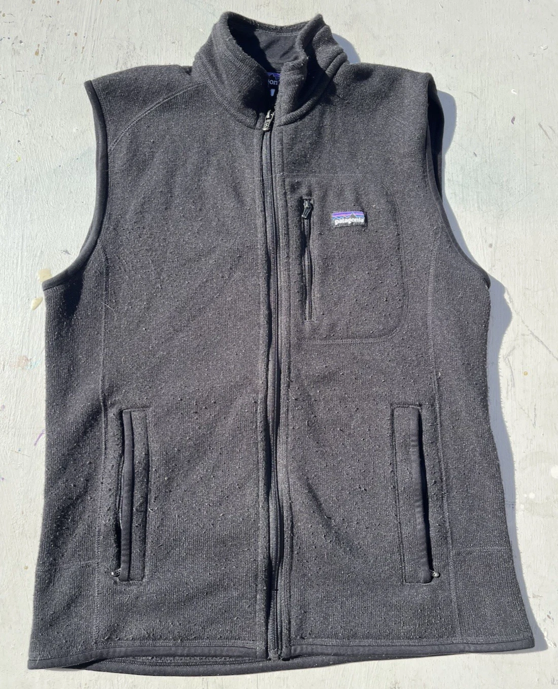 Men's Patagonia Vest Gray Full-Zip M Better Sweater Hike Gorpcore Casual Preppy