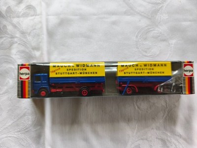 Herpa MAN Planenhängerzug  '' Spedition  Mauch Widmann '' , 1:87 HO