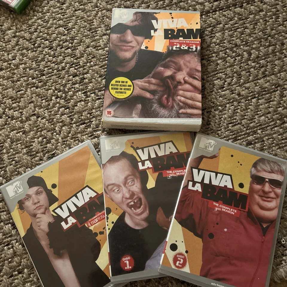 Viva La Bam Seasons 1 2 3 DVD Region 2 Box Set VGC Bam Margera 15 MTV - Image 4 of 4