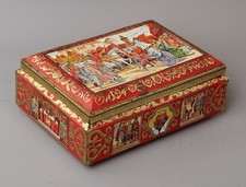 Große Lebkuchen-Blechdose v. Lebkuchenfabrik E. Otto Schmidt Nürnberg leer #3756