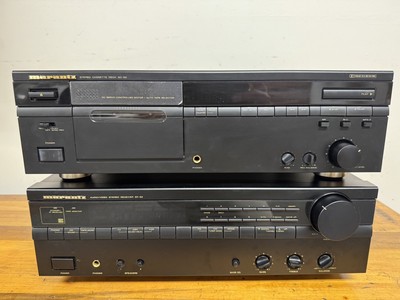 Matching Marantz Amplifier + Cassette Player Vintage 1990s Both Tested + Cleaned