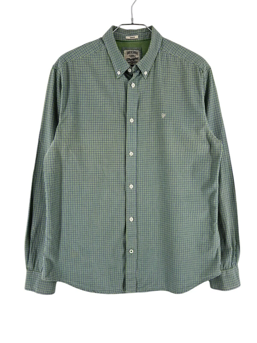 Chemise Wrangler à Carreaux Décontractée - Taille XL Homme, Manches Courtes, Coton, Occasion Très Bon état