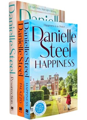 Danielle Steel's Palazzo, Happiness & Resurrection 3 Books - Paperback/Hardback