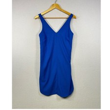 Banana Republic Royal Blue V Neck Sleeveless Sheath Dress Size 2 Career Office