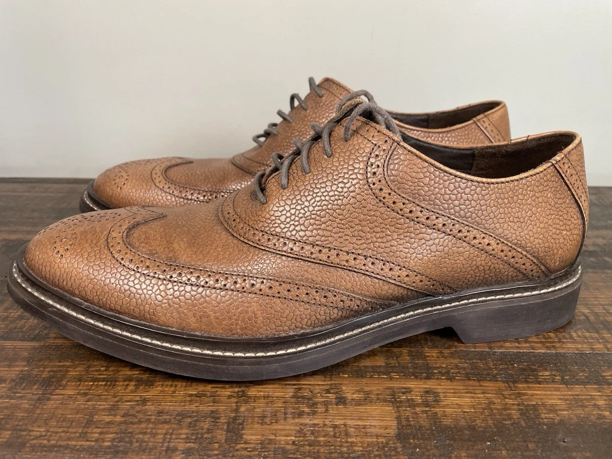 Cole Haan Air Derby Dress Shoes Brown Leather C06750 Mens 7.5 M Haan Pumps Cole Haan Dress Shoes With Nike Air Technology  main image 2