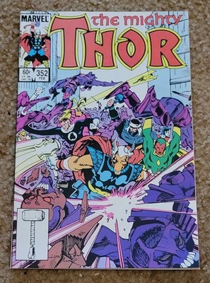 The Mighty Thor #352 (Marvel Comics February 1985) New Bag and Board