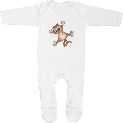 Baby Strampler Jumpsuits / Schlafanzüge ''Splat Ginger Cat'' (SS052412)