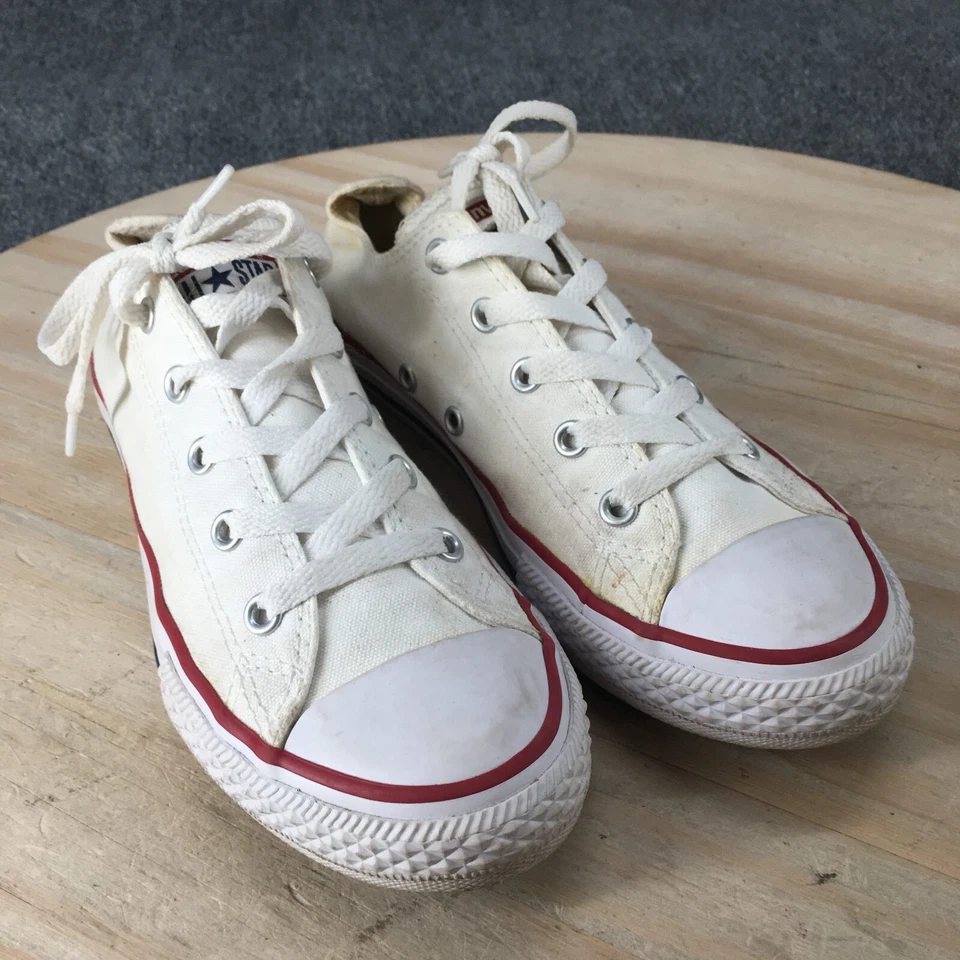 Zapatos Converse Jóvenes 3 Niños Chuck Taylor All Star Ox 3J256 Zapatilla Baja Blanca Foto 3 de 4