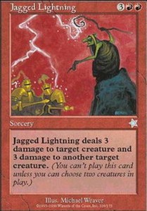 Jagged Lightning x4 - Starter 1999 - NM-Mint, English - Starter 1999