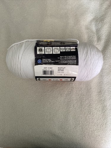 red heart super saver 1 Large White skein E302 Code 0109 - Picture 2 of 5