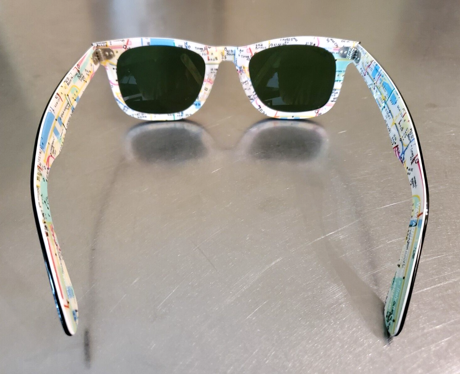 Ray-Ban Special Series #2 RB 2140 1028 New York MTA Subway Wayfarer  Sunglasses | eBay