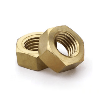 Select Size M6 M8 M10 M12 - M24 Solid Brass Thin Hex Nuts Right Hand Fine Thread