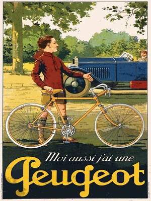 Decoration Poster.Home interior design print.Wall art.French vintage bike.7259