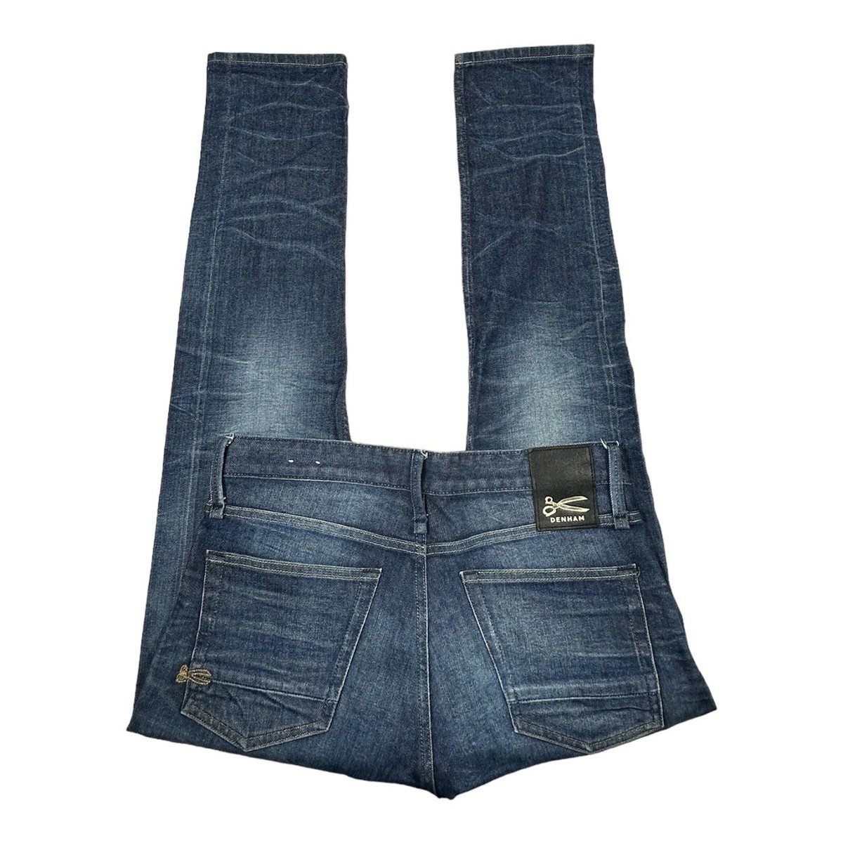 Denham Candiani Italian Denim Darkwash Button Fly Razor Mens Denham Candiani Italian Denim Darkwash Button Fly Razor Mens