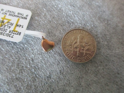 ALEX WOO 14K ROSEGOLD MINI HERZ ANHÄNGER (NEU mit Etikett) - 0,62g - Bild 11 von 15
