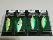 Lot of 4 Cotton Cordell Citruse Shad lipless Crankbait 2 1/2" lg Fish On!