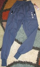 White Swan Pull On Elastic Waist Cargo Scrub Pants Knit Cuffs Sz XS 14490