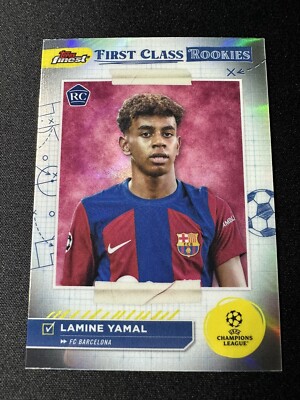 Lamine Yamal 2024 Topps Finest First Class Rookie FCB Barcelona 