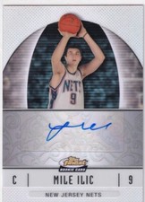 2006-07 Finest Mile Ilic Rookie Refractor Autograph Auto #57 Nets  PWE