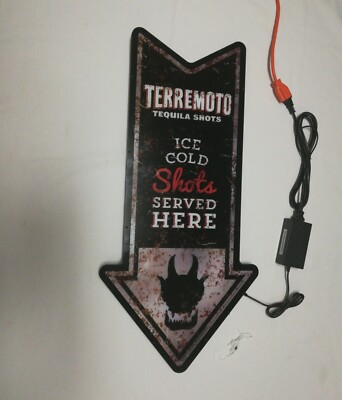 Terremoto Tequila Shots - Lighted Sign 