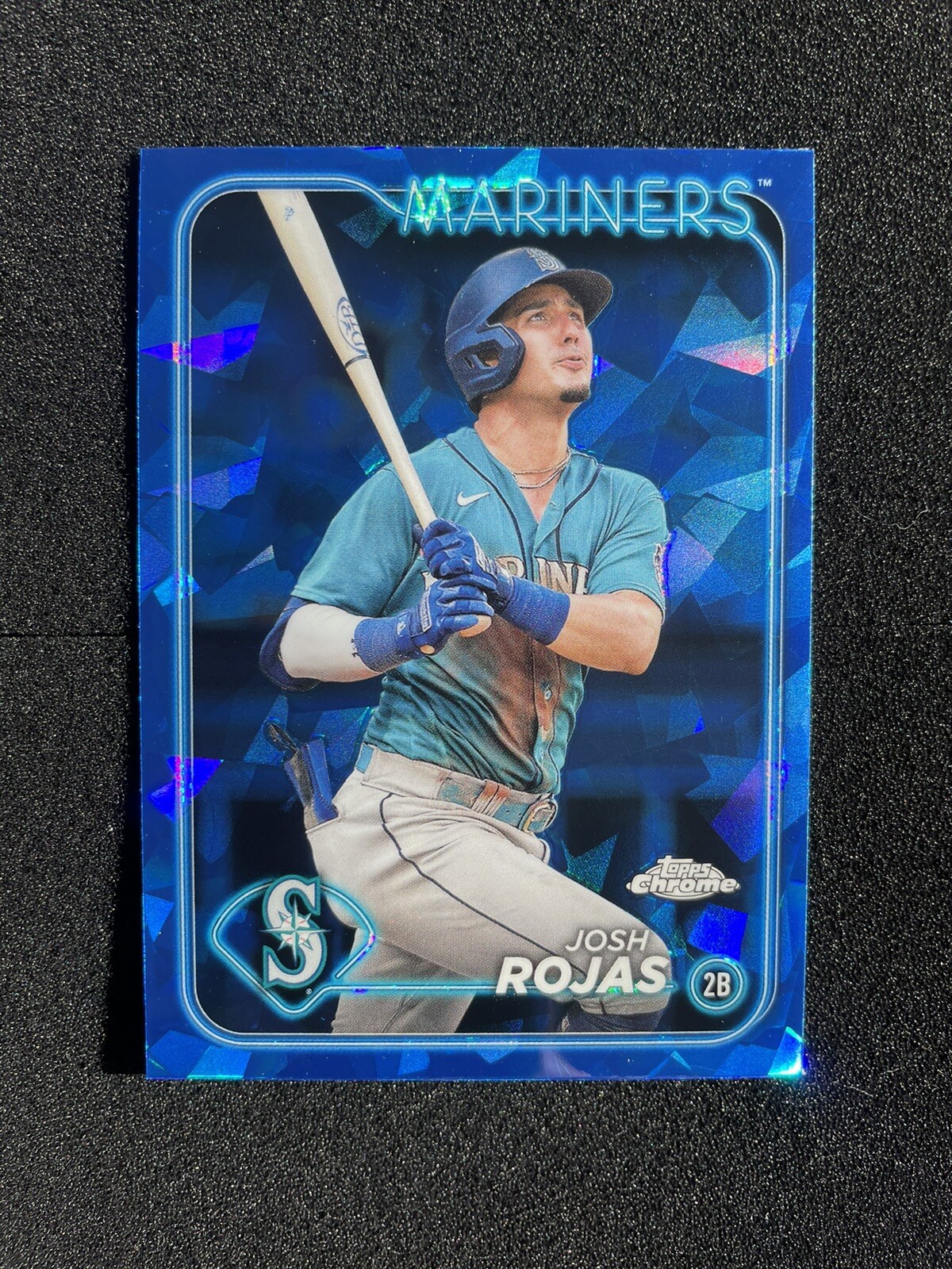 2024 Topps Chrome Sapphire Josh Rojas Sapphire #487 Seattle Mariners