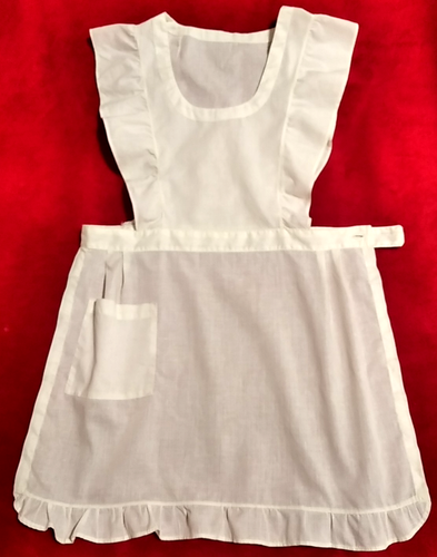 Vintage Soviet school uniform school white apron Girl USSR 1980s Retro