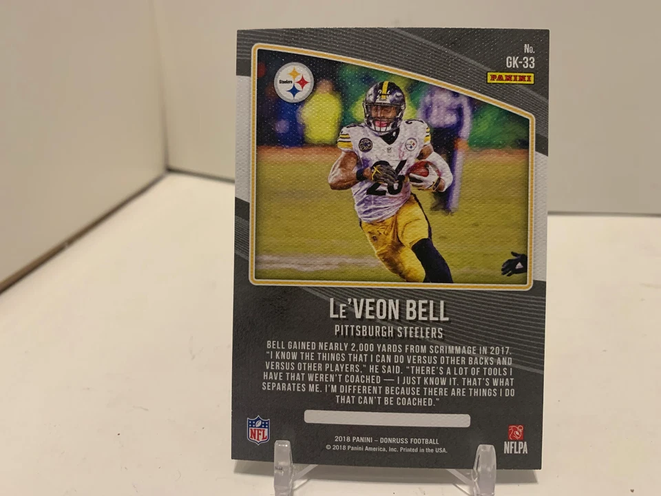 Le'Veon Bell 2018 Donruss Gridiron Kings Canvas #GK-33 Pittsburgh Steelers - Image 2 of 2
