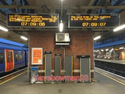 FOTO BASINGSTOKE VERSCHIEDENE ZUFAHRTSRAMPEN FÜR ZÜGE 2020