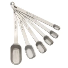 Mrs. Anderson’s Baking Spice Measuring Spoons, 6-Piece Set Heavy Weight 18/8