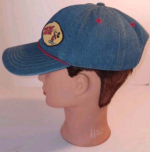Mickey Mouse Disney Girls Denim Hat Cap Blue - Picture 4 of 7