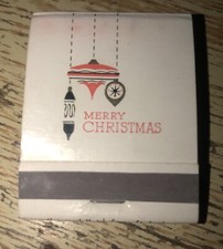 The Night Hawk Restaurants Austin Texas Full Matchbook 50s-60s Merry Christmas