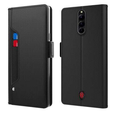 For ZTE Nubia Red Magic 8 Pro Plus Phone Case Cover Fashion Leather Mirror Card