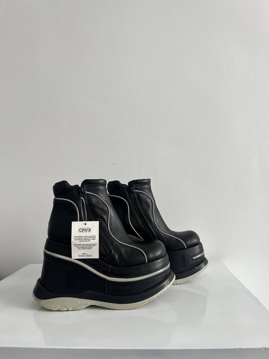 Vintage ONYX Chunky Y2K Deadstock Rave Platform Boots Size 38 | eBay
