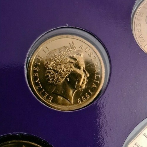 1999 Australian Two Dollar $2 coin - Aboriginal Elder - UNC ex mint set - Picture 2 of 2