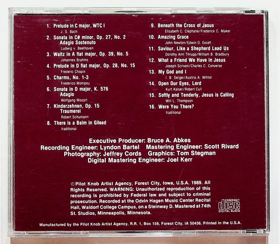 Timothy A. Schmidt Beside Still Waters Classical Christian CD Foto 2 de 2