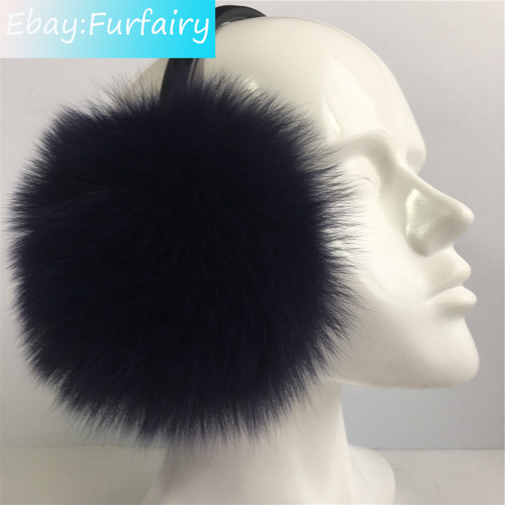 Winter Ultralarge Real Fox Fur Earmuffs Earlap Ear Muff 