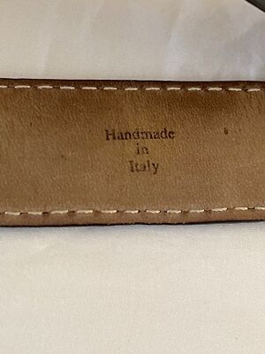 Neiman Marcus Vintage Brown Italian Genuine Crocodile Belt  display picture 2