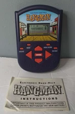 Vintage VTG Milton Bradley Hangman Electronic Handheld Game 1995 Tested - Works